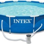 Intex 28202GN Metal Frame Pool - Aufstellpool - Ø 305 x 76 cm,Blau  